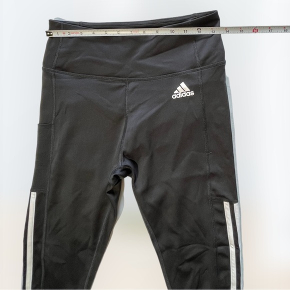 Adidas Black Track Pants/Leggings Aeroready - Picture 6 of 12